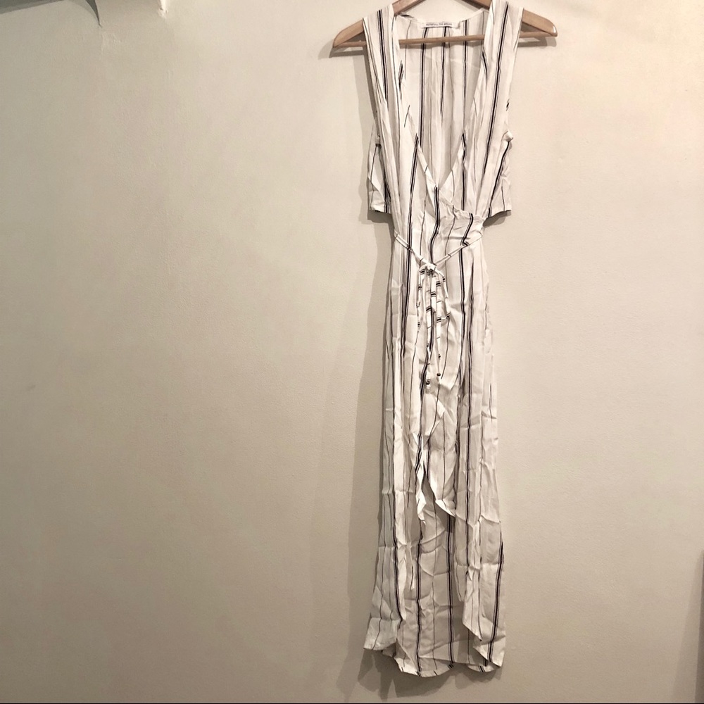 Faithful the Brand l striped wrap dress
